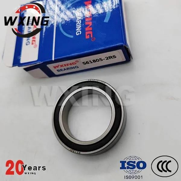 एस61805 2आरएस स्टेनलेस स्टील डीप ग्रूव बॉल बियरिंग्स